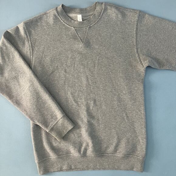 Lululemon All Yours Heathered Core Medium Grey Crewneck Sweatshirt - Picture 5 of 6